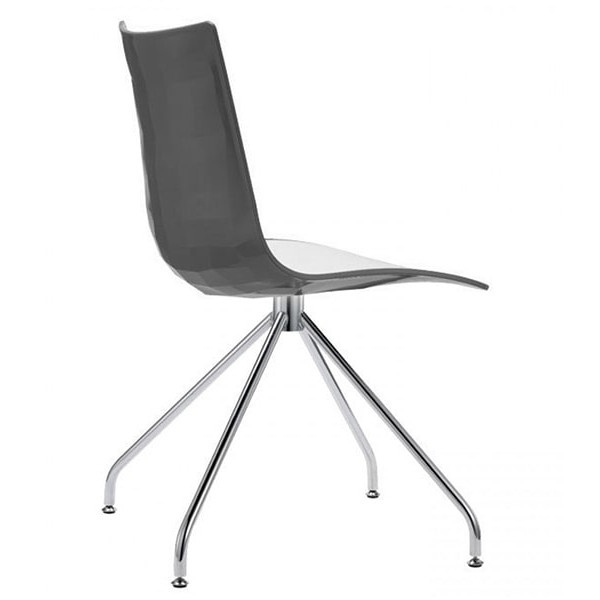 Стілець-крісло Scab Design Zebra Bicolour Revolving Біло-сірий-0