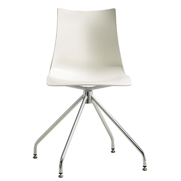 Стілець-крісло Scab Design Zebra Technopolymer Revolving Білий-0