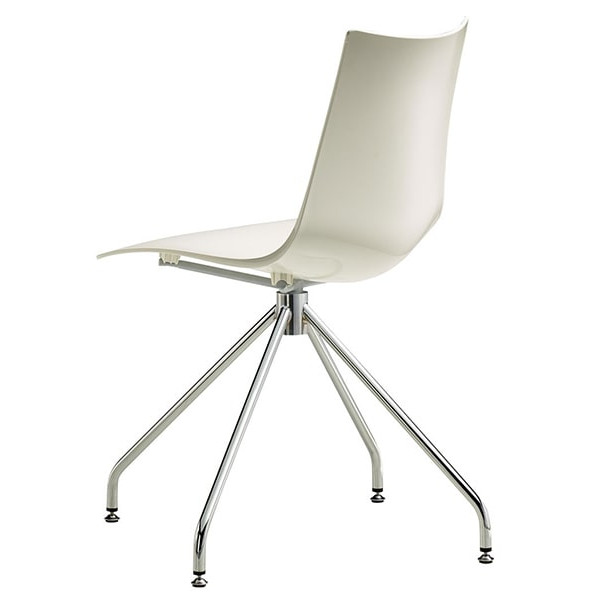 Стілець-крісло Scab Design Zebra Technopolymer Revolving Білий-1