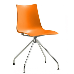 Стул-кресло Scab Design Zebra Technopolymer Revolving Оранжевый