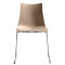 Стілець Scab Design Zebra Technopolymer Sledge Бежевий-0-thumb