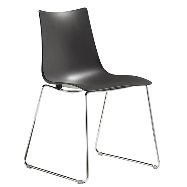 Стілець Scab Design Zebra Technopolymer Sledge Чорний-0