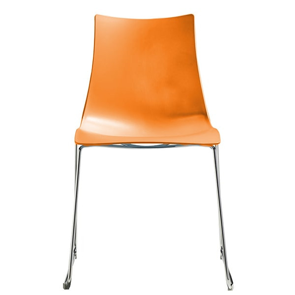 Стілець Scab Design Zebra Technopolymer Sledge Помаранчевий-0