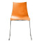 Стілець Scab Design Zebra Technopolymer Sledge Помаранчевий-0-thumb