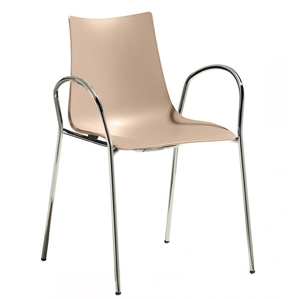 Стілець-крісло Scab Design Zebra Technopolymer Бежевий Стілець-крісло Scab Design Zebra Technopolymer Бежевий-0