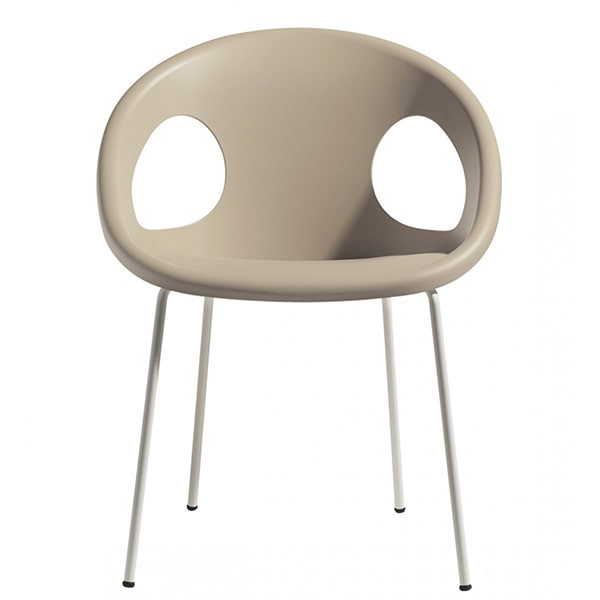 Стілець-крісло Scab Design Drop Бежевий Стілець-крісло Scab Design Drop Бежевий-0