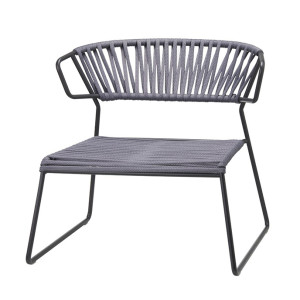 Стул-кресло Scab Design Lisa Lounge Filo Тёмно-серый