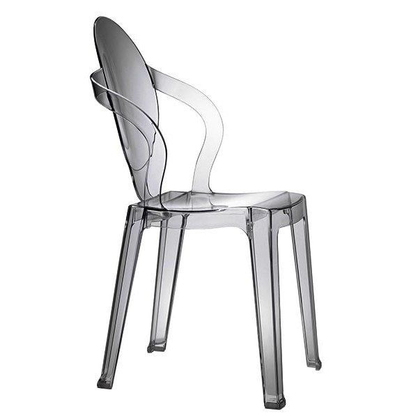 Стул-кресло Scab Design Spoon Прозрачно-чёрный Стул-кресло Scab Design Spoon Прозрачно-чёрный-1