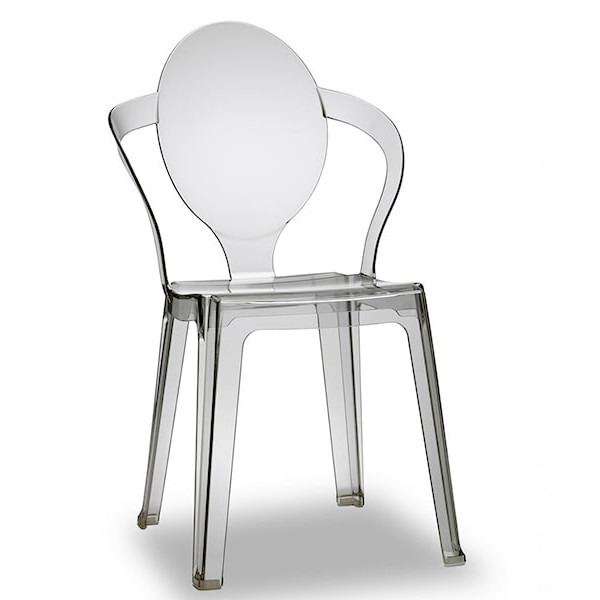Стілець-крісло Scab Design Spoon Прозорий-0