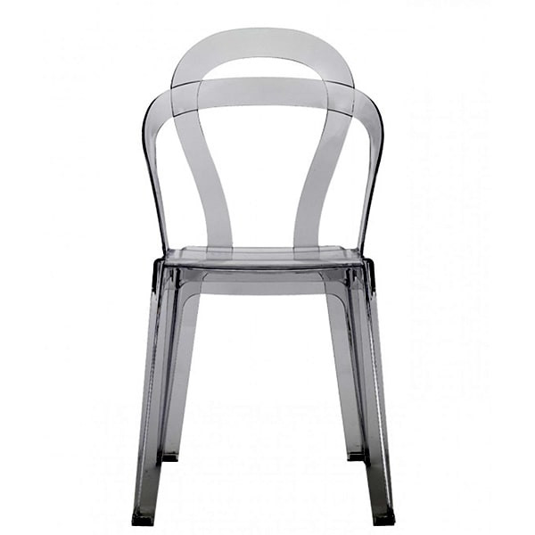 Стул-кресло Scab Design Titì Прозрачно-чёрный-0