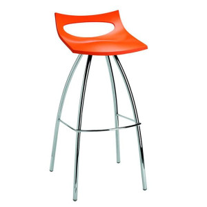 Барный стул Scab Design Diablito Оранжевый-Хром