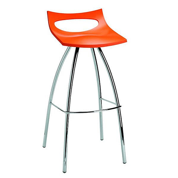 Барный стул Scab Design Diablito Оранжевый-Хром-0