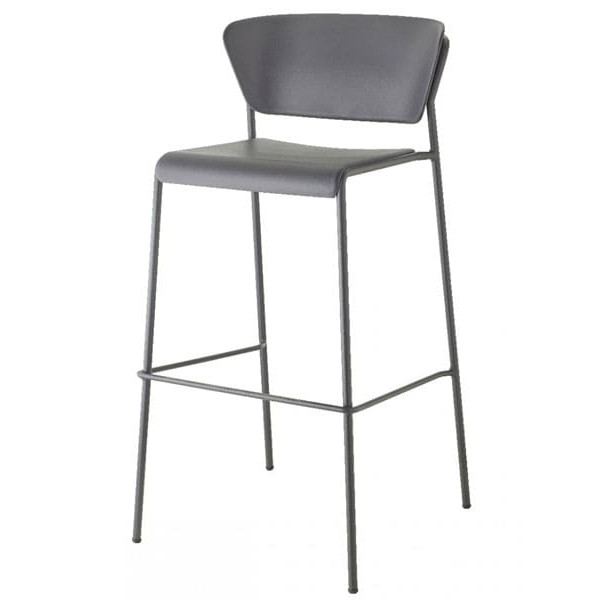 Барний стілець Scab Design Lisa Technopolymer Go Green Антрацит-0