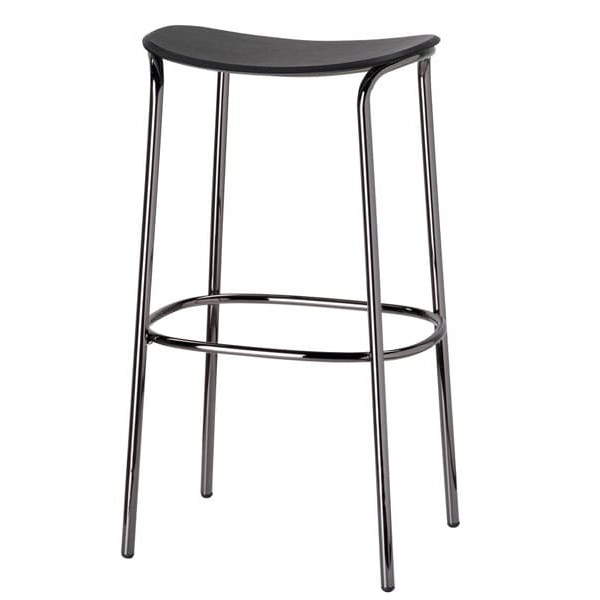 Барний стілець Scab Design Trick Wood Black Stained Oak Срібло-0