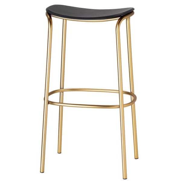 Барний стілець Scab Design Trick Wood Black Stained Oak Золото-0
