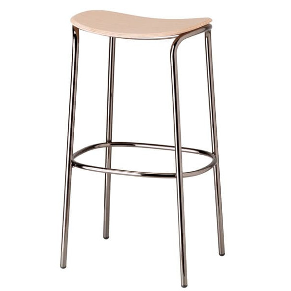 Барний стілець Scab Design Trick Wood Natural Oak Срібло-1