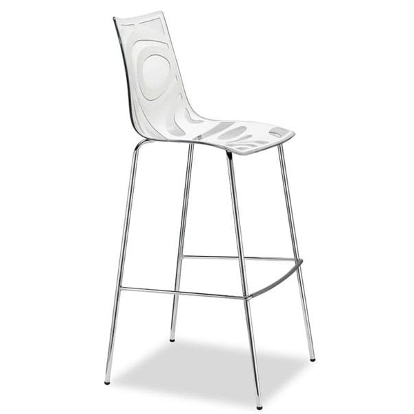 Барный стул Scab Design Wave Прозрачно-белый-0