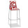 Барный стул Scab Design Wave Прозрачно-красный