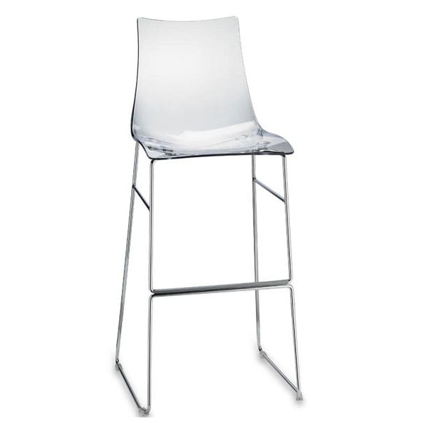 Барний стілець Scab Design Zebra Antishock Прозорий 2-0
