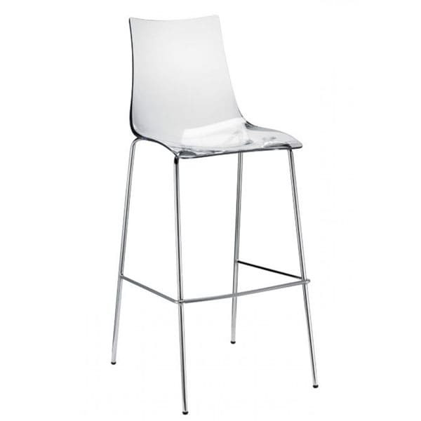 Барний стілець Scab Design Zebra Antishock Прозорий-0