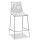 Напівбарний стілець Scab Design Wave Прозоро-білий