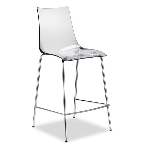 Напівбарний стілець Scab Design Zebra Antishock Прозорий-0