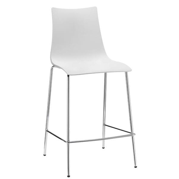 Напівбарний стілець Scab Design Zebra technopolymer Білий-0