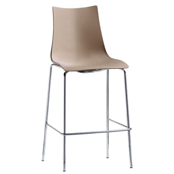 Напівбарний стілець Scab Design Zebra technopolymer Сірий-0