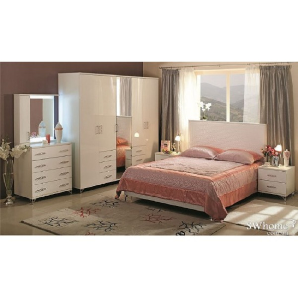 Двоспальне ліжко Embawood Біла-1