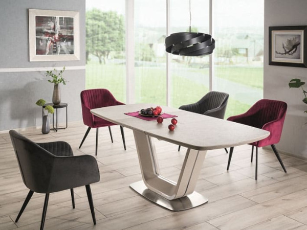 Керамічний стіл розкладний обідній Signal Armani Ceramic Сірий-11