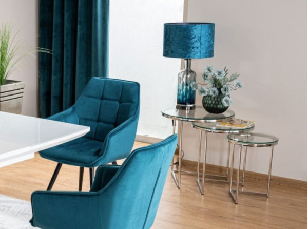 Журнальний стіл Signal TRINITY Прозорий/Срібний-6