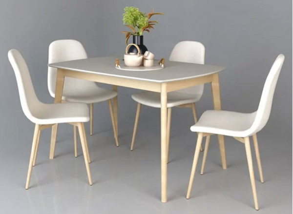 Обеденный стол Intarsio Exen Серый-1