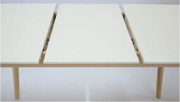 Раскладной обеденный cтол Intarsio Exen II Кремовый-8