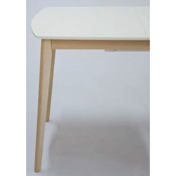 Раскладной обеденный cтол Intarsio Exen II Кремовый-6