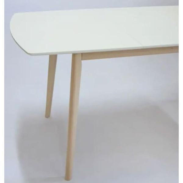 Раскладной обеденный cтол Intarsio Exen II Кремовый-4