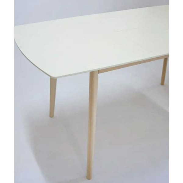 Раскладной обеденный cтол Intarsio Exen II Кремовый-5