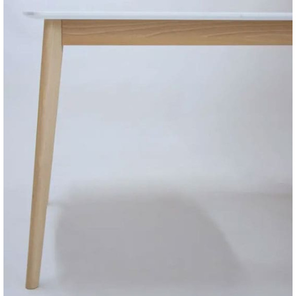 Розкладний обідній стіл Intarsio Exen II Білий-8