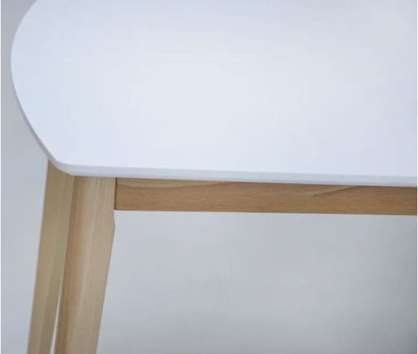 Розкладний обідній стіл Intarsio Exen II Білий-9