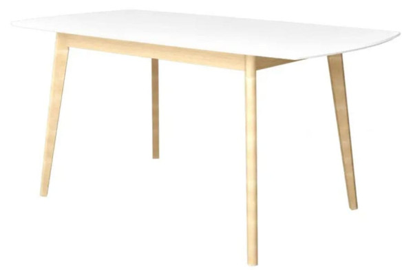 Розкладний обідній стіл Intarsio Exen II Білий-0