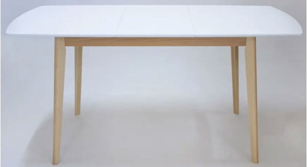 Розкладний обідній стіл Intarsio Exen II Білий-2