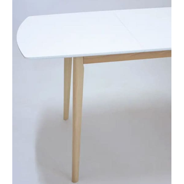 Розкладний обідній стіл Intarsio Exen II Білий-4