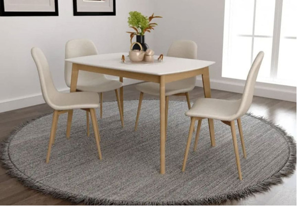 Обеденный стол Intarsio Exen Белый-3