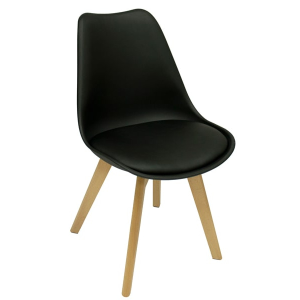 Стул Intarsio Kruz Бук Черный-0