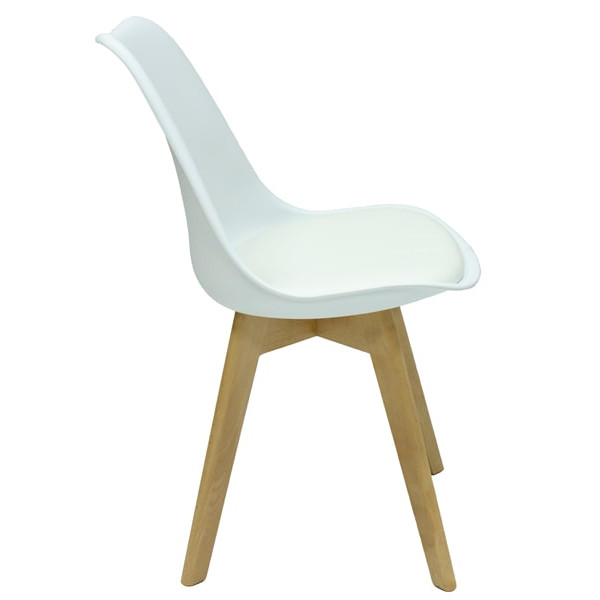 Стул Intarsio Kruz Бук Белый Стул Intarsio Kruz Бук Белый-2