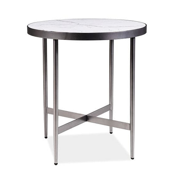 Журнальний стіл Signal Dolores C 50 Ефект Мрамора/Сірий Журнальний стіл Signal Dolores C 50 Ефект Мрамора/Сірий-0