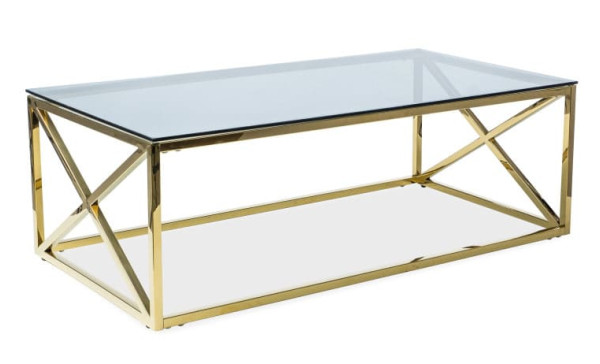 Журнальный стол Signal Elise A Дымчатый/Золотой Журнальный стол Signal Elise A Дымчатый/Золотой-0
