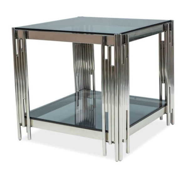 Журнальный стол Signal Fossil B Дымчатый/Серебряный Журнальный стол Signal Fossil B Дымчатый/Серебряный-0