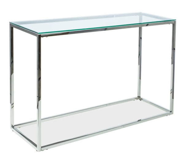 Журнальный стол Signal Hilton C Прозрачный/Серебряный Журнальный стол Signal Hilton C Прозрачный/Серебряный-0