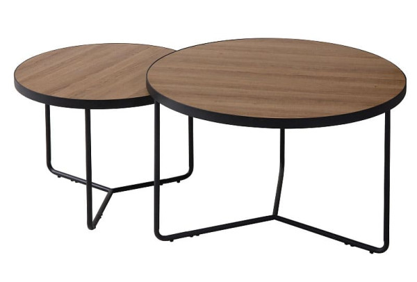 Журнальний стіл Signal ITALIA Горіх/Чорний Журнальний стіл Signal ITALIA Горіх/Чорний-0