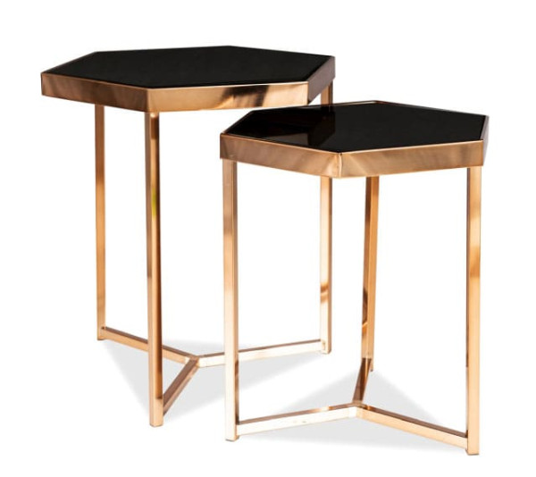 Журнальний стіл Signal Milos Чорний/Шампань-0